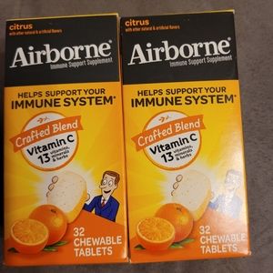 2x Airborne Immune System Vitamin C 64ct